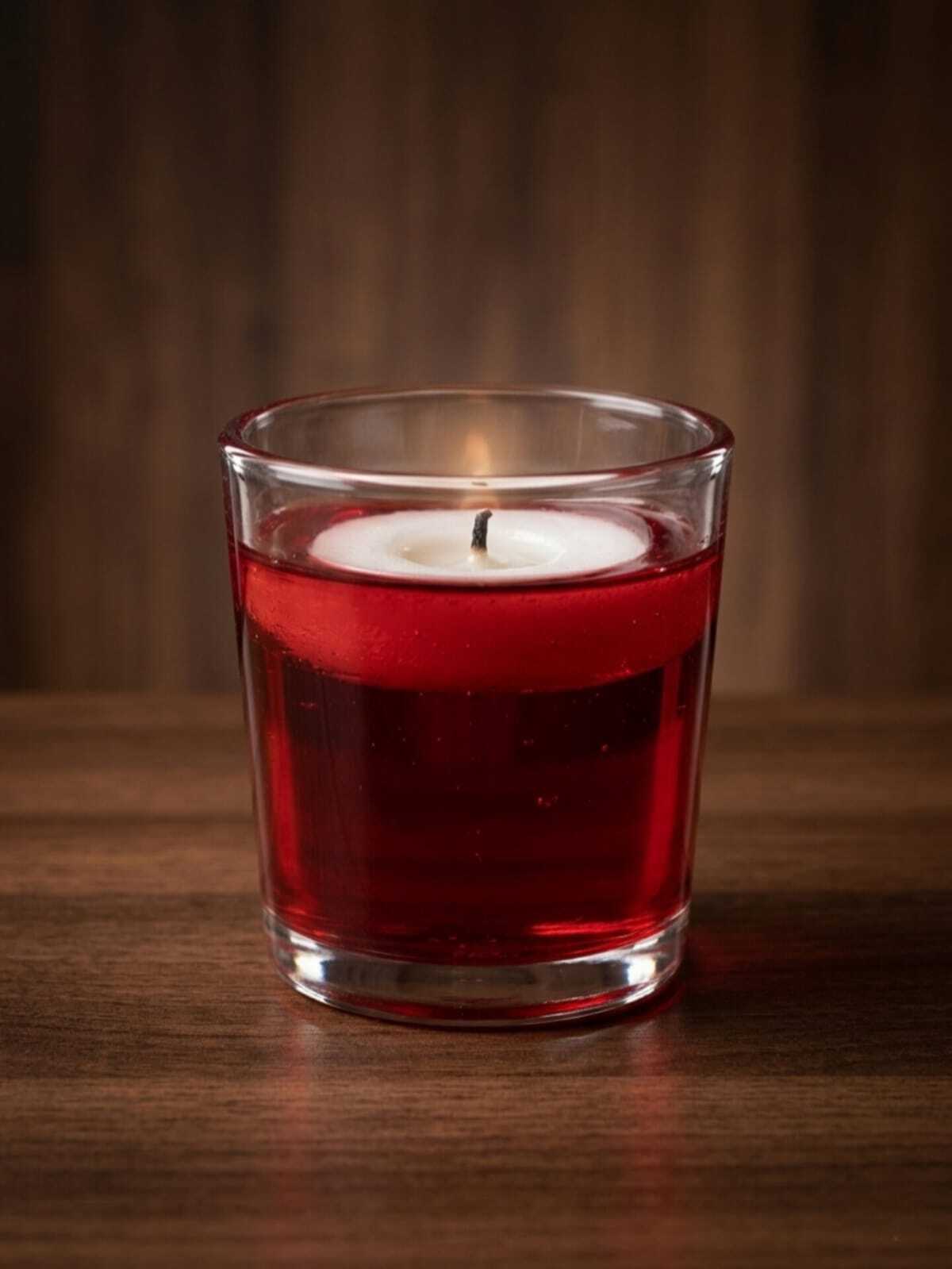 Red LitGell Candle