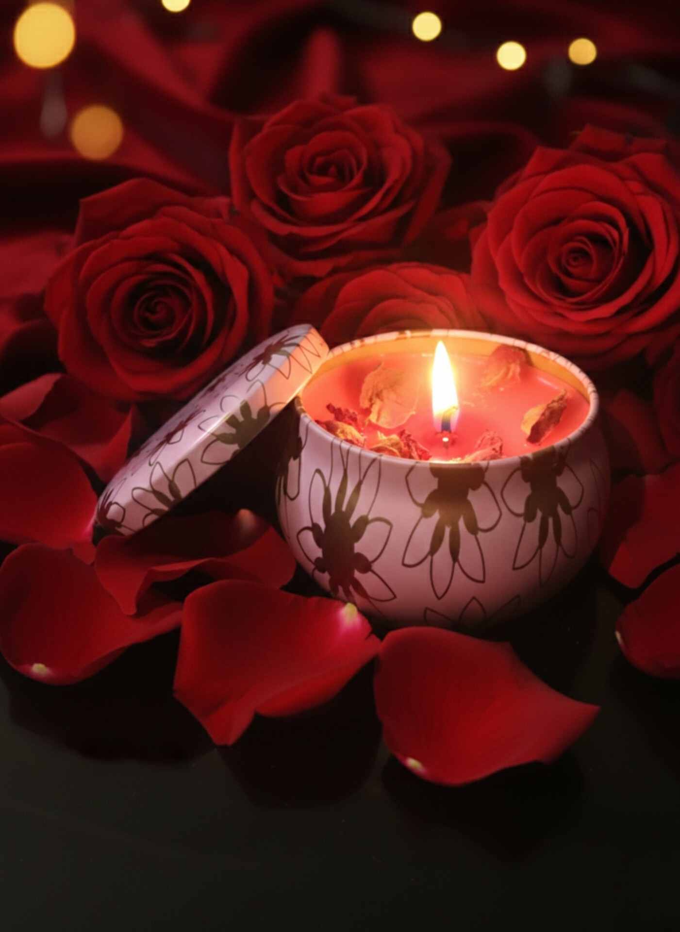 Rose Scented Tin Candle